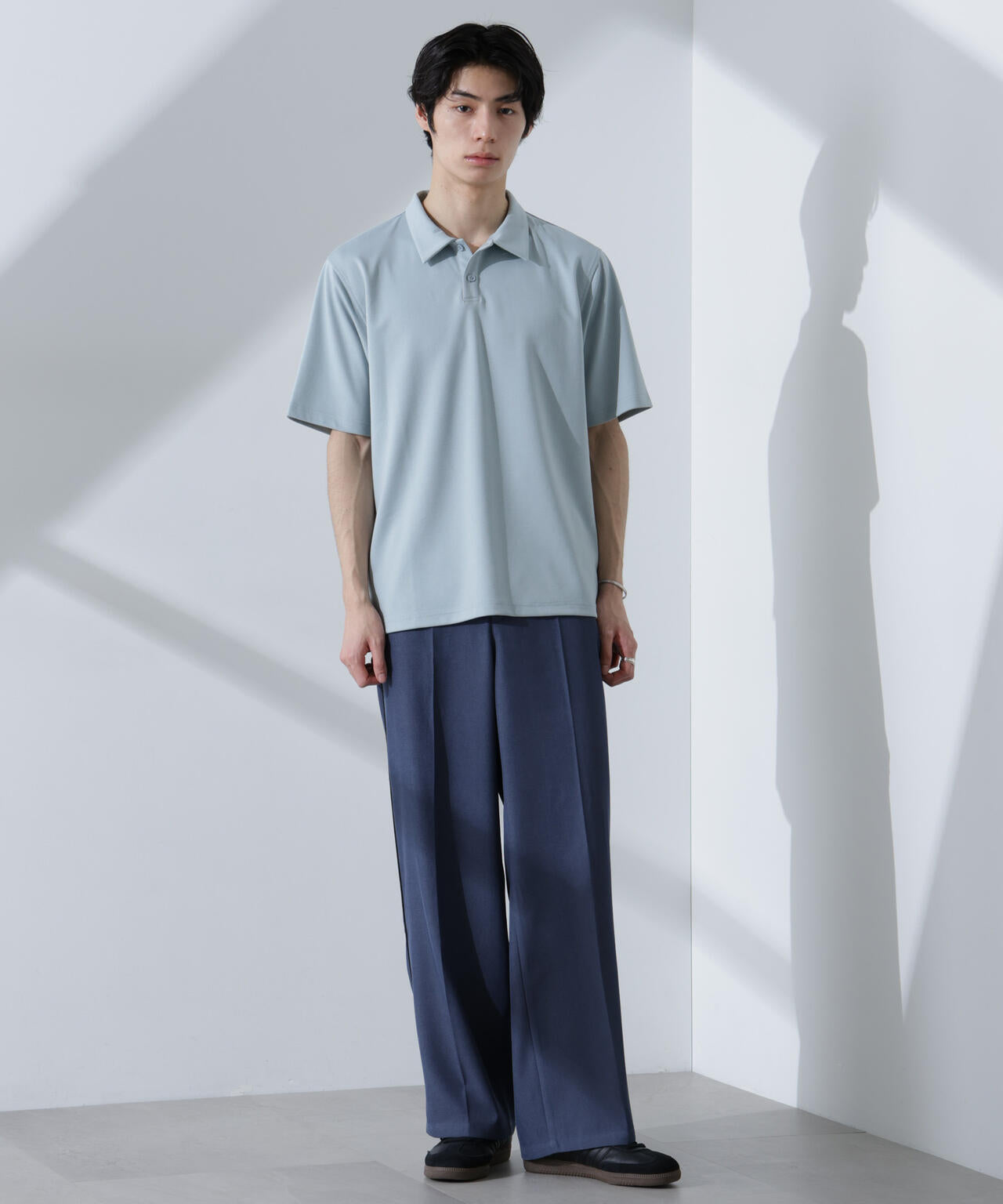 Pe/Ry鹿の子ポロシャツ 半袖 6725124215