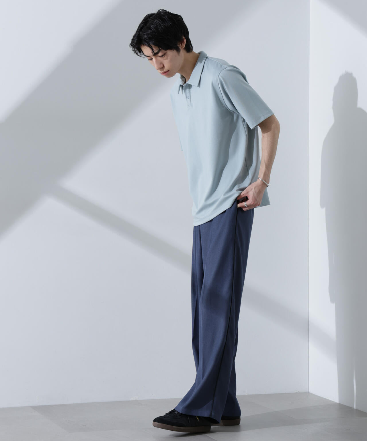 Pe/Ry鹿の子ポロシャツ 半袖 6725124215