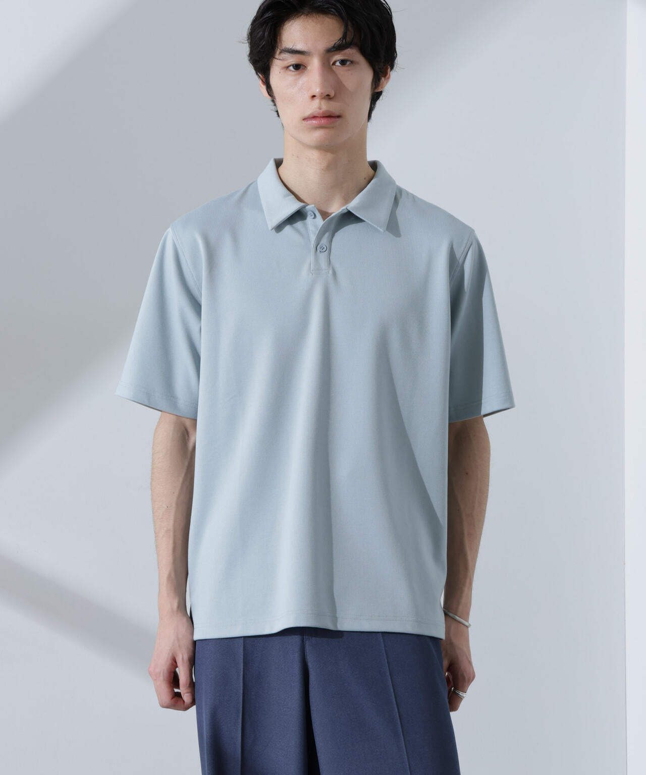 Pe/Ry鹿の子ポロシャツ 半袖 6725124215