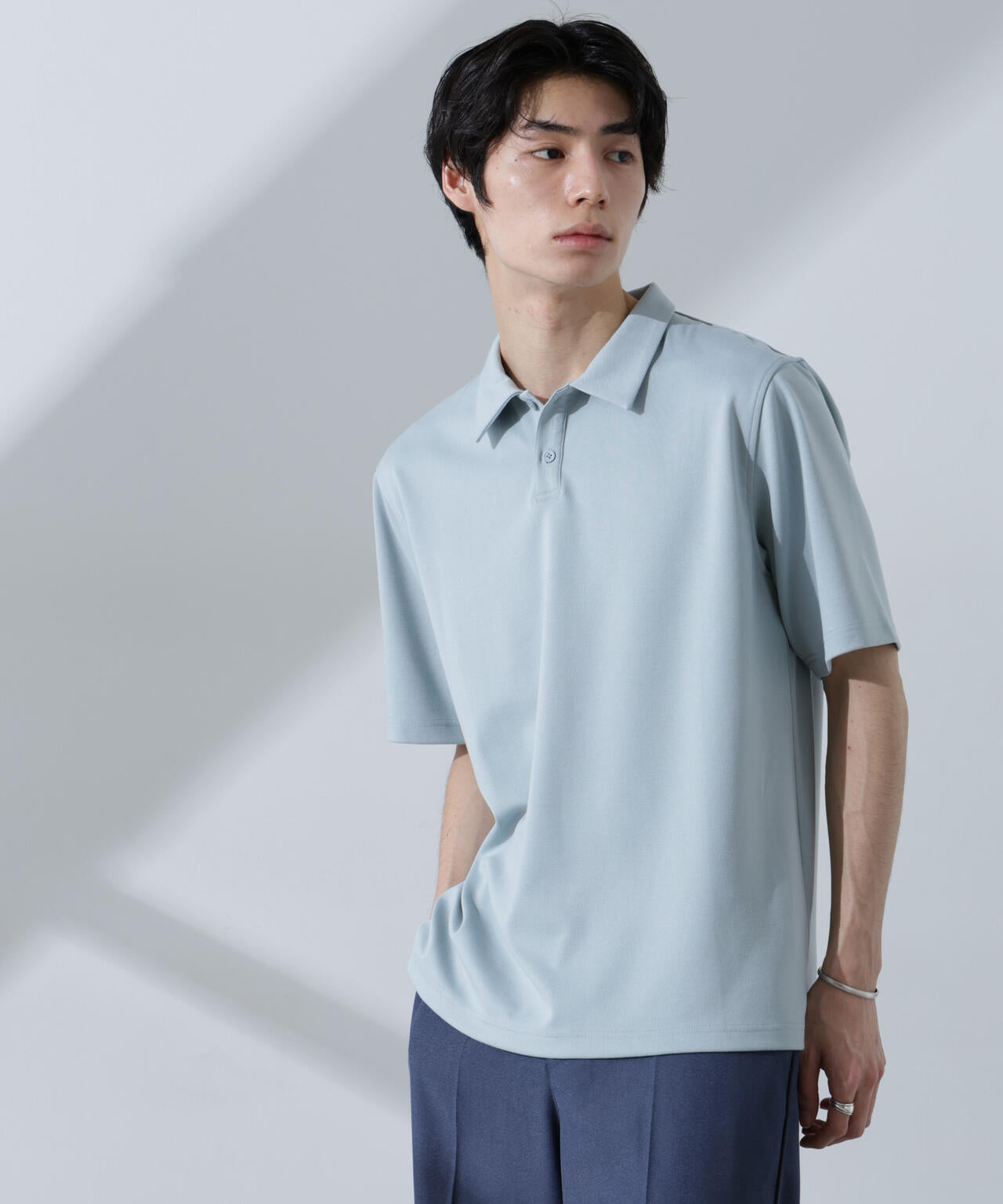 Pe/Ry鹿の子ポロシャツ 半袖 6725124215