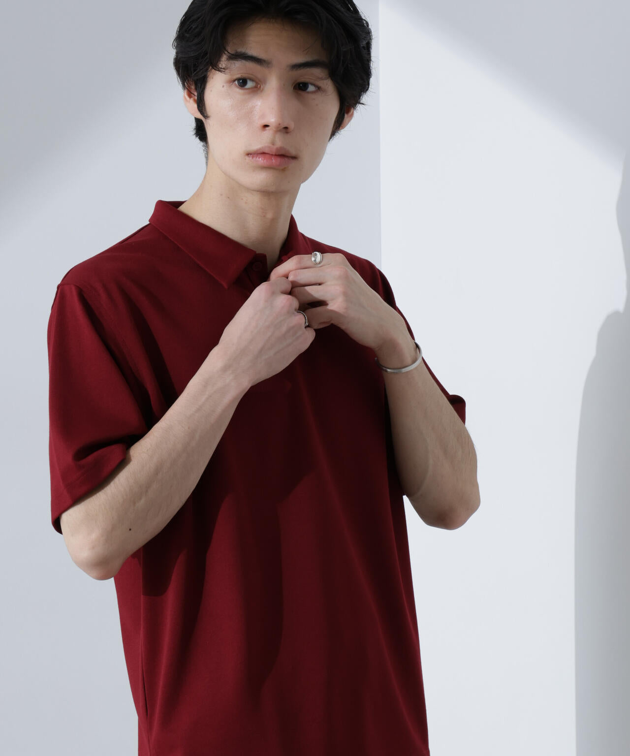 Pe/Ry鹿の子ポロシャツ 半袖 6725124215