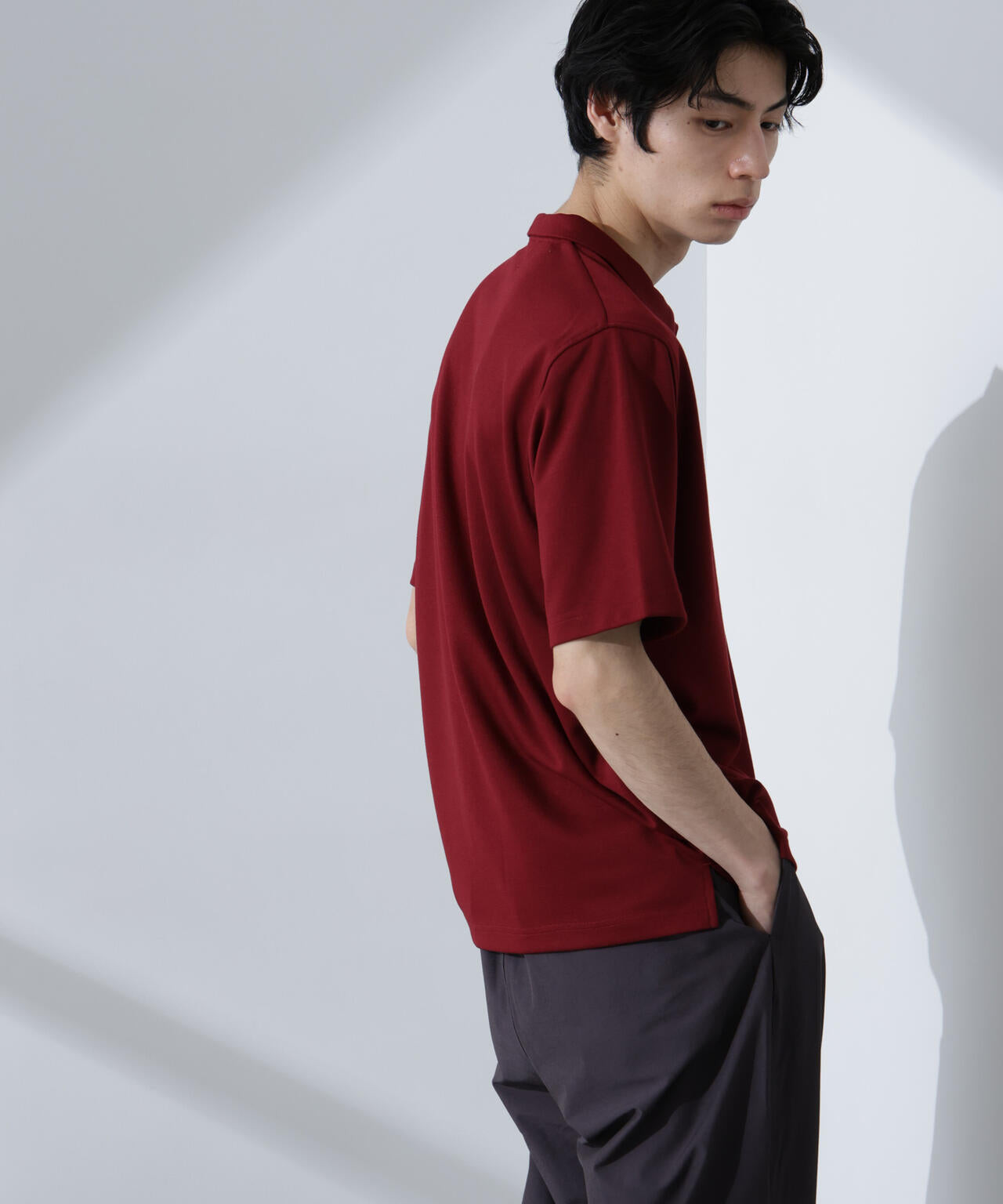 Pe/Ry鹿の子ポロシャツ 半袖 6725124215