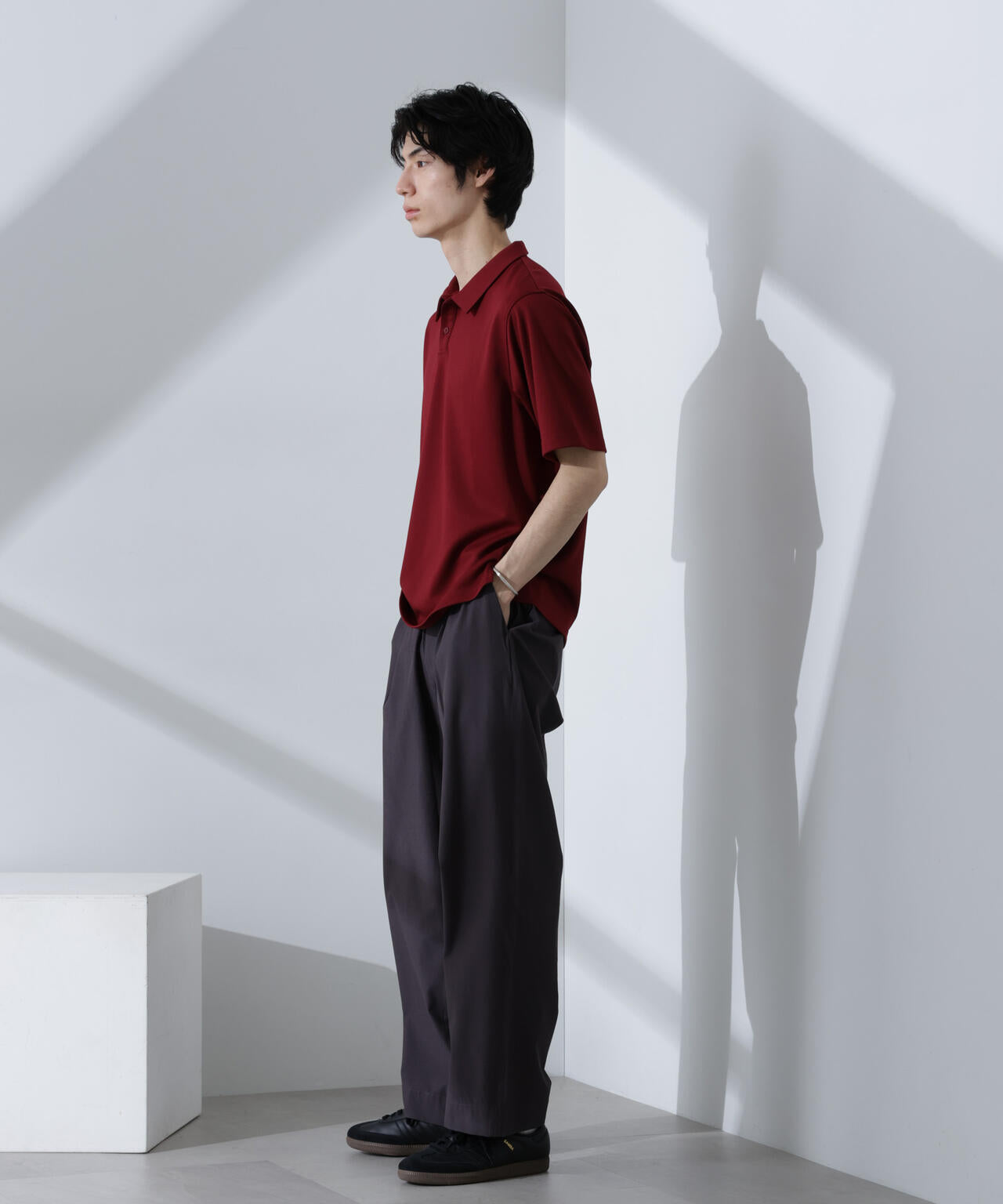 Pe/Ry鹿の子ポロシャツ 半袖 6725124215