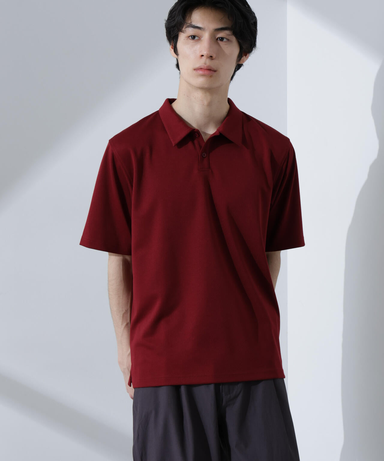 Pe/Ry鹿の子ポロシャツ 半袖 6725124215