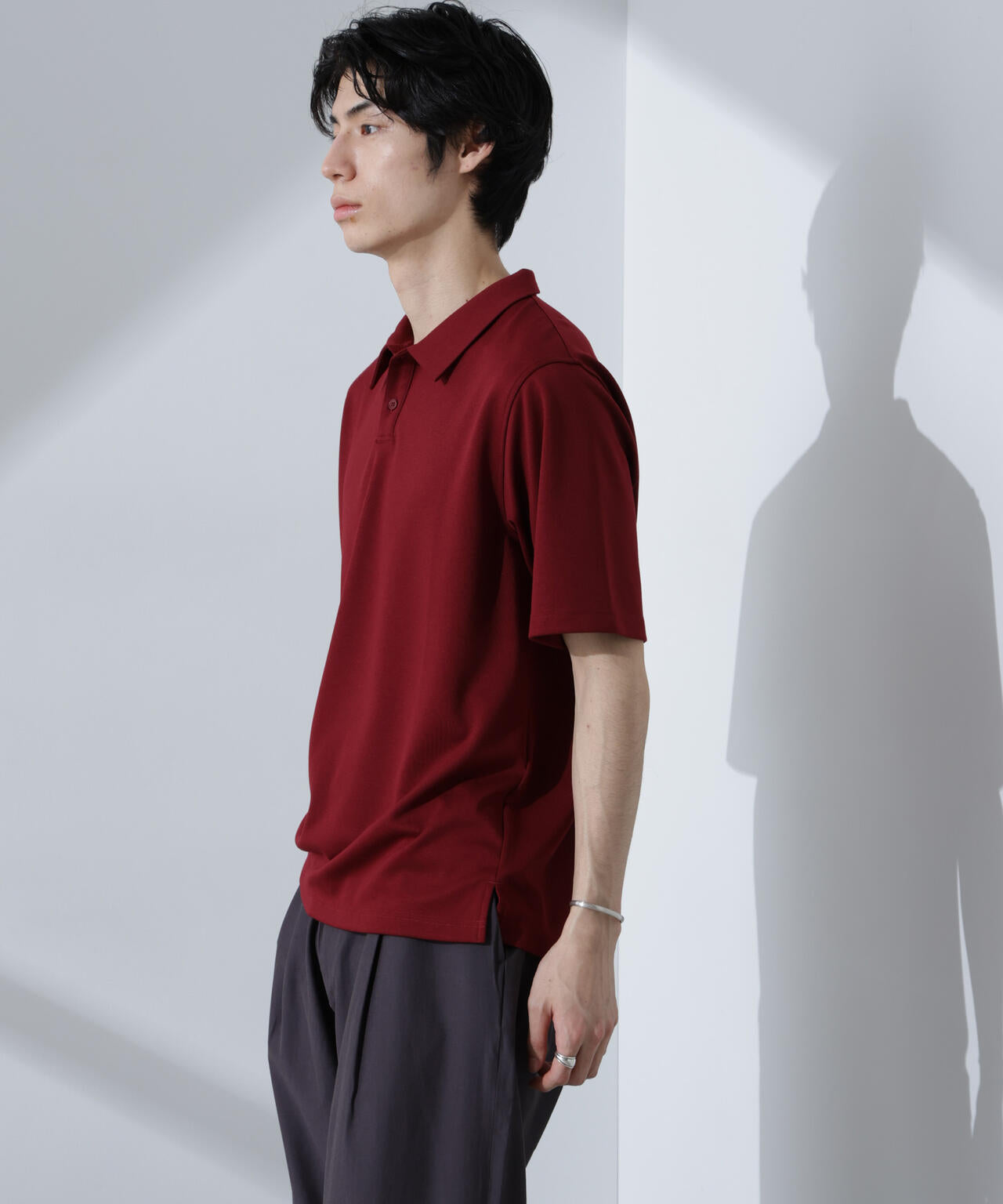 Pe/Ry鹿の子ポロシャツ 半袖 6725124215