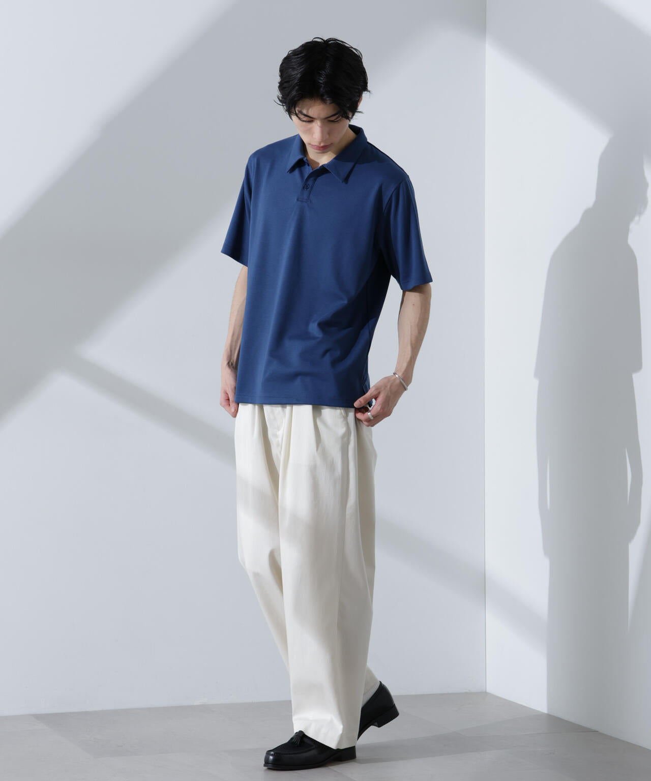 Pe/Ry鹿の子ポロシャツ 半袖 6725124215