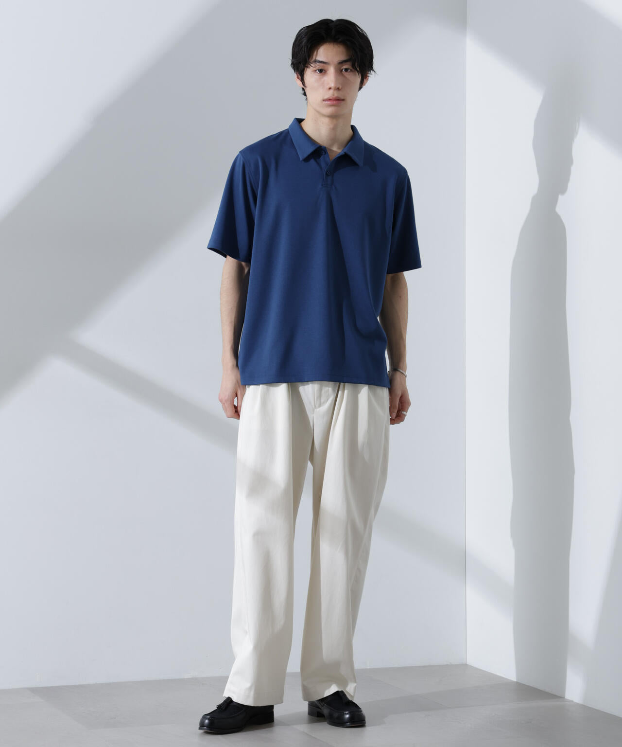 Pe/Ry鹿の子ポロシャツ 半袖 6725124215