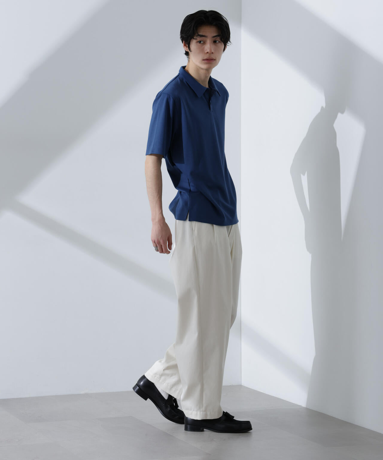 Pe/Ry鹿の子ポロシャツ 半袖 6725124215