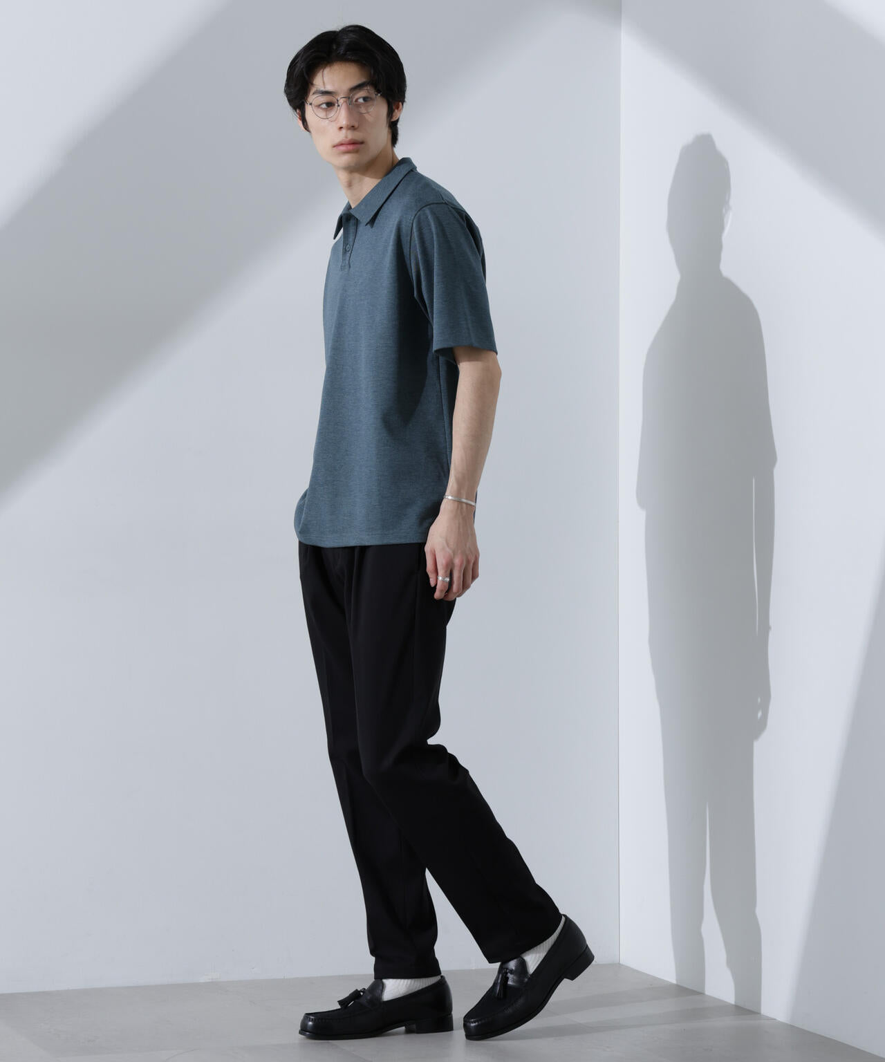 Pe/Ry鹿の子ポロシャツ 半袖 6725124215