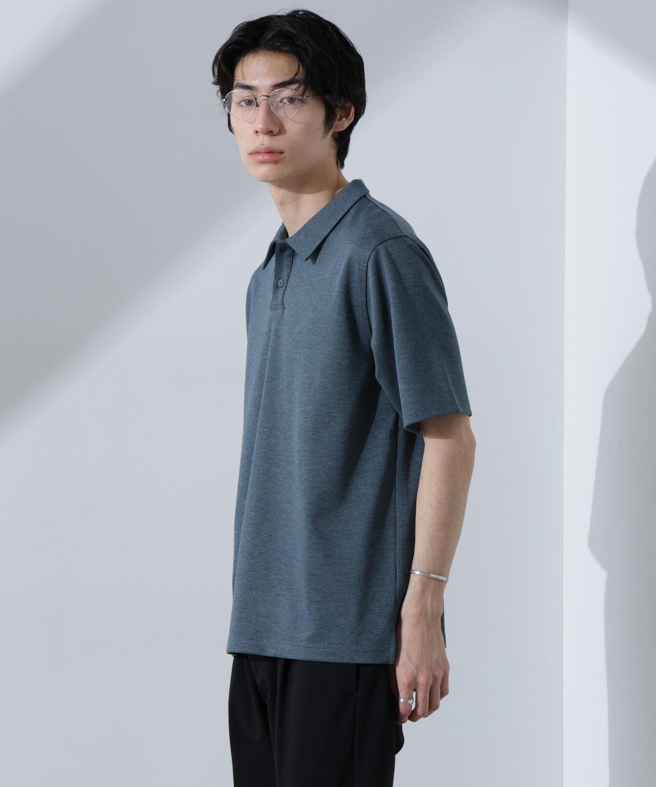 Pe/Ry鹿の子ポロシャツ 半袖 6725124215