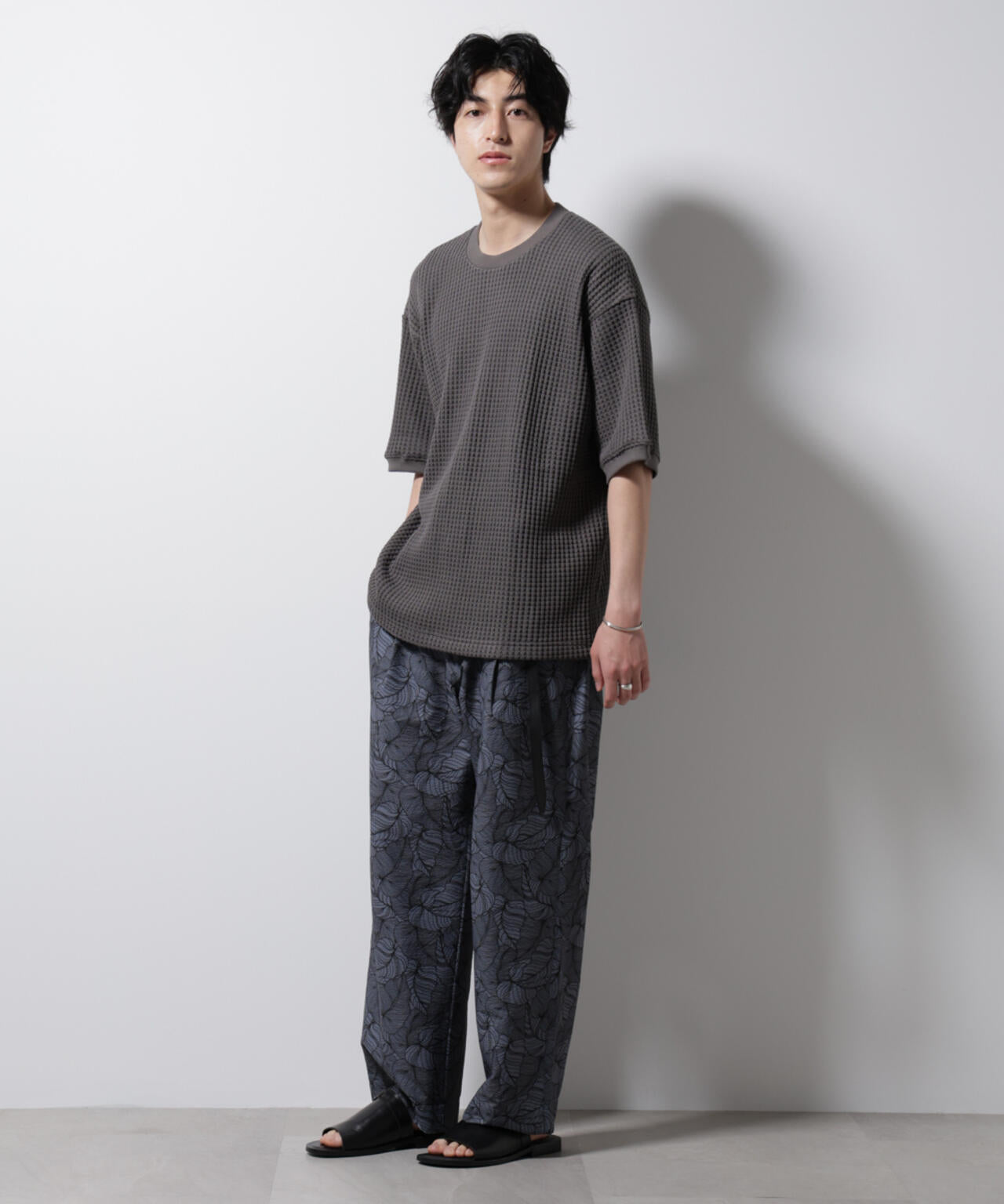 オニワッフルビッグTシャツ 五分袖 6725124216