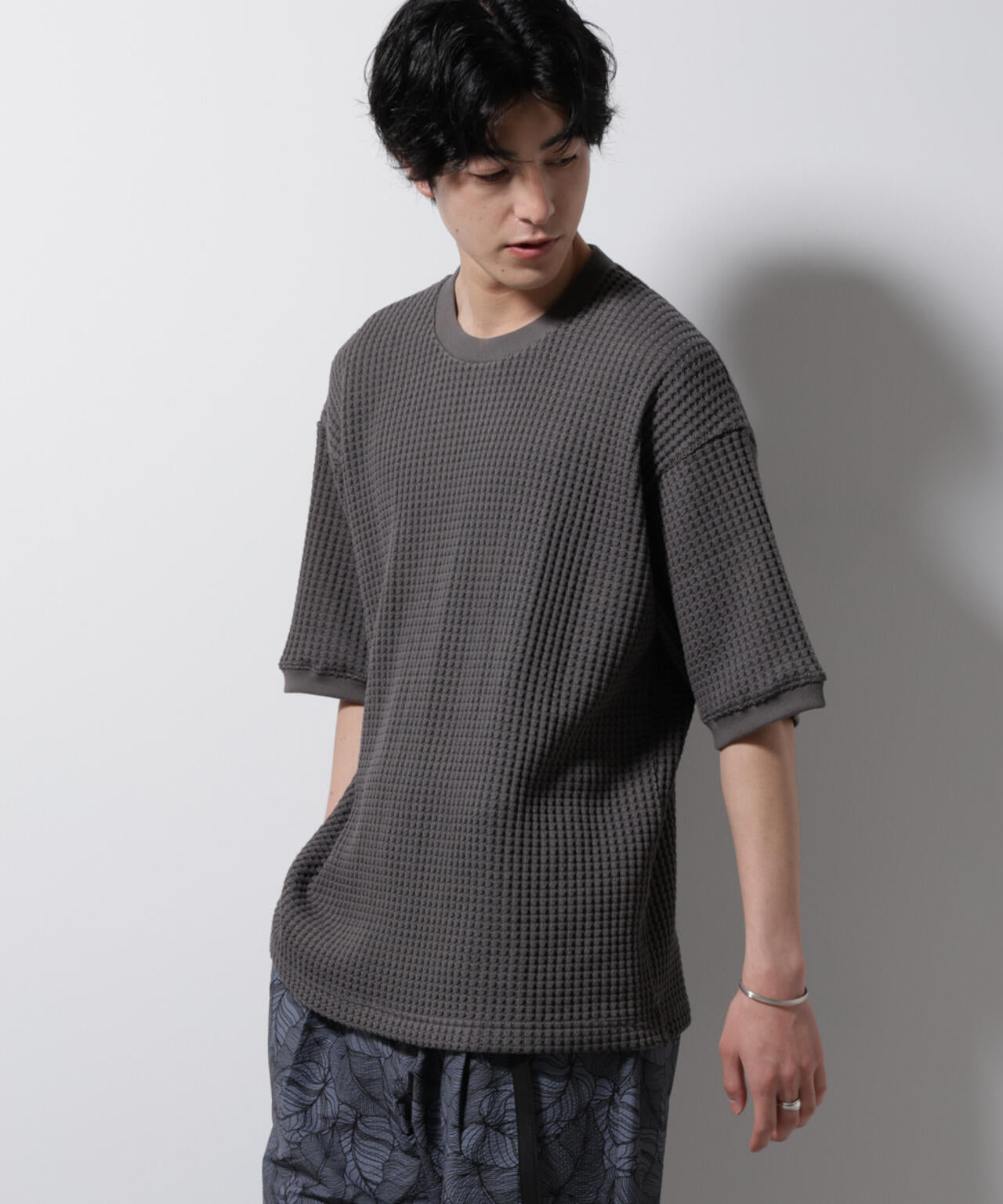 オニワッフルビッグTシャツ 五分袖 6725124216