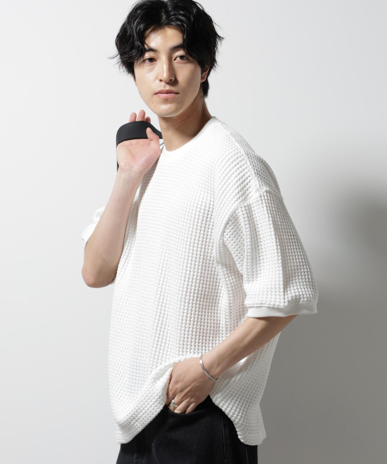 オニワッフルビッグTシャツ 五分袖 6725124216