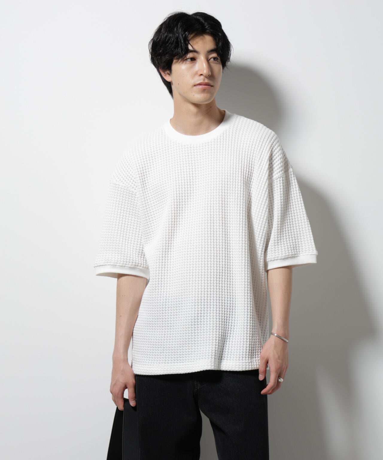 オニワッフルビッグTシャツ 五分袖 6725124216