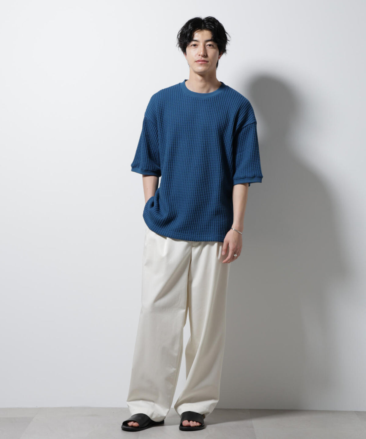 オニワッフルビッグTシャツ 五分袖 6725124216