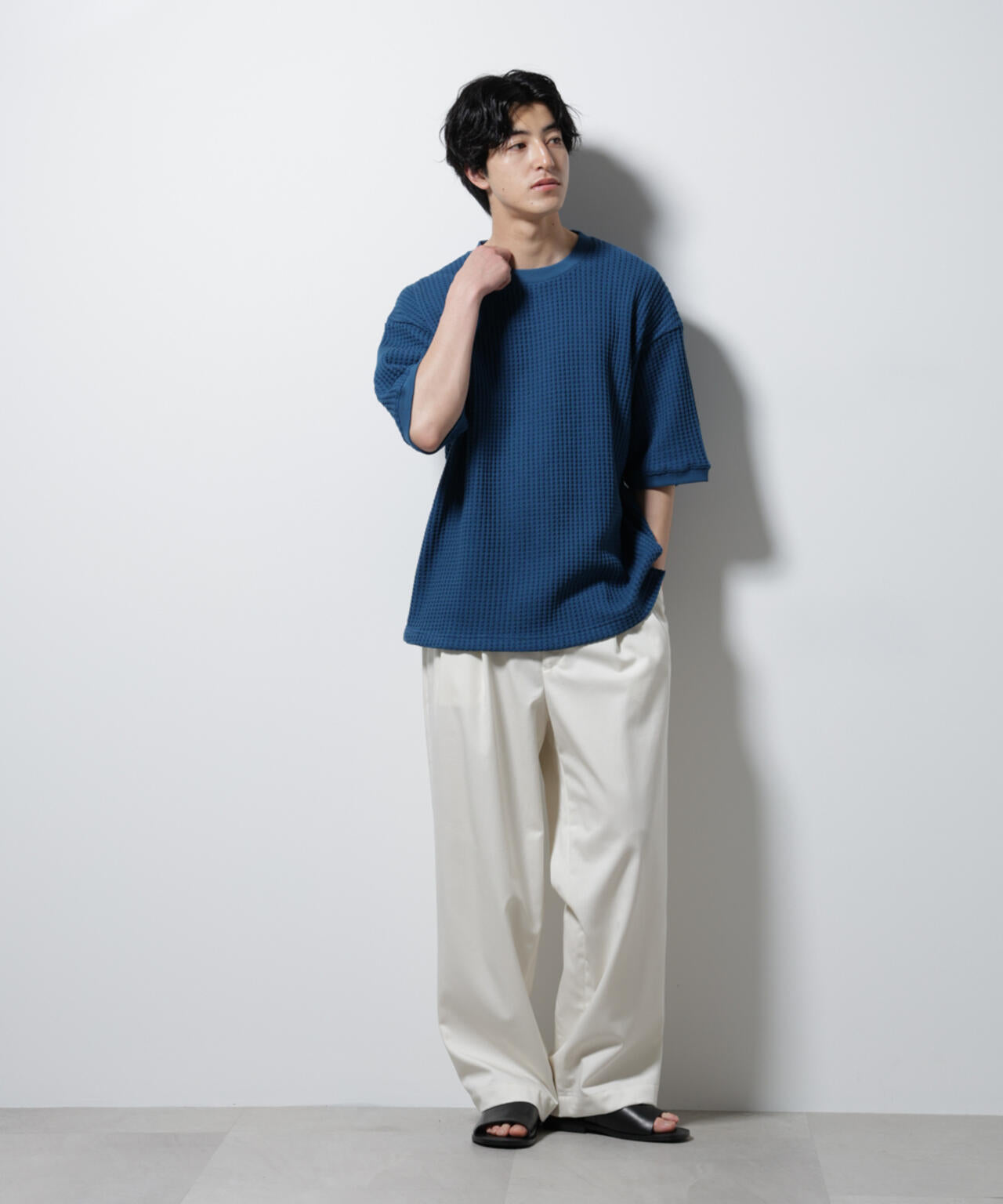 オニワッフルビッグTシャツ 五分袖 6725124216