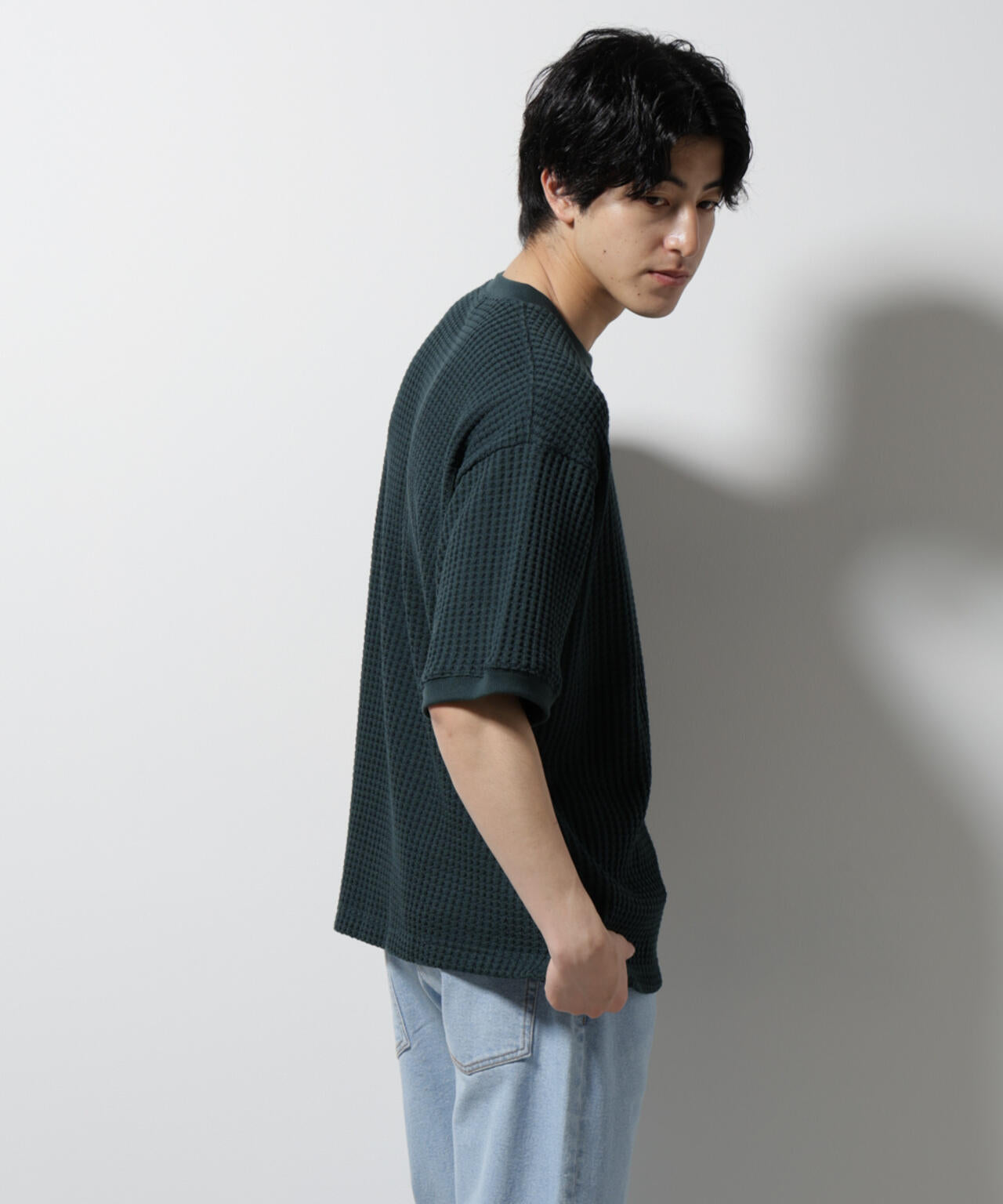 オニワッフルビッグTシャツ 五分袖 6725124216