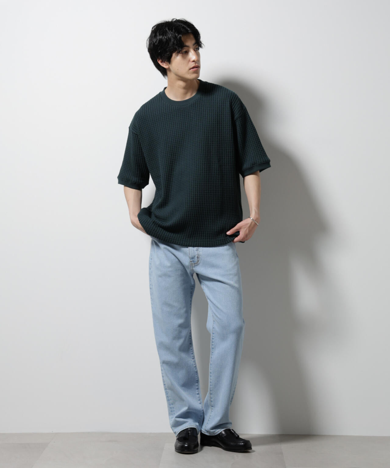 オニワッフルビッグTシャツ 五分袖 6725124216