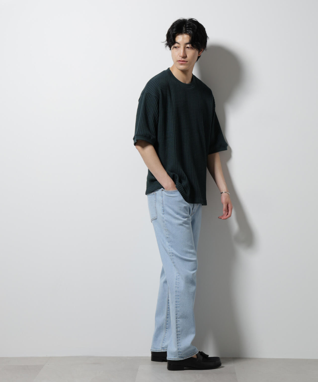 オニワッフルビッグTシャツ 五分袖 6725124216