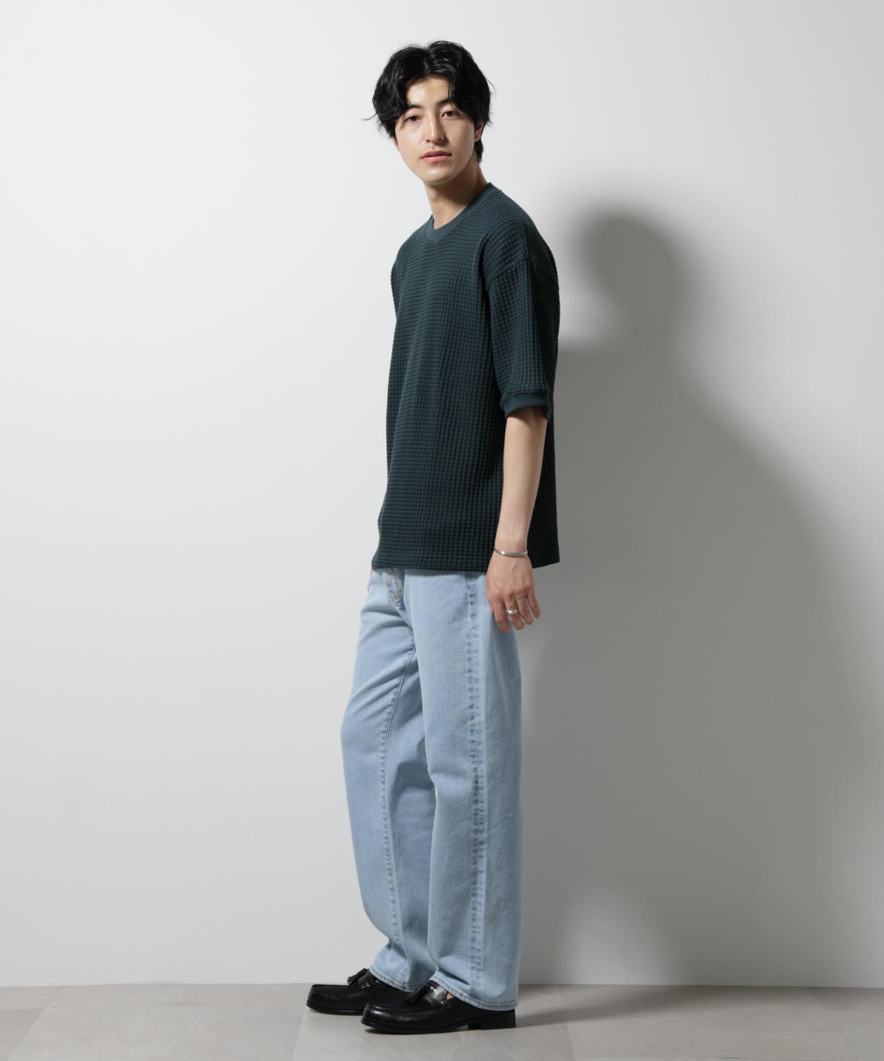 オニワッフルビッグTシャツ 五分袖 6725124216