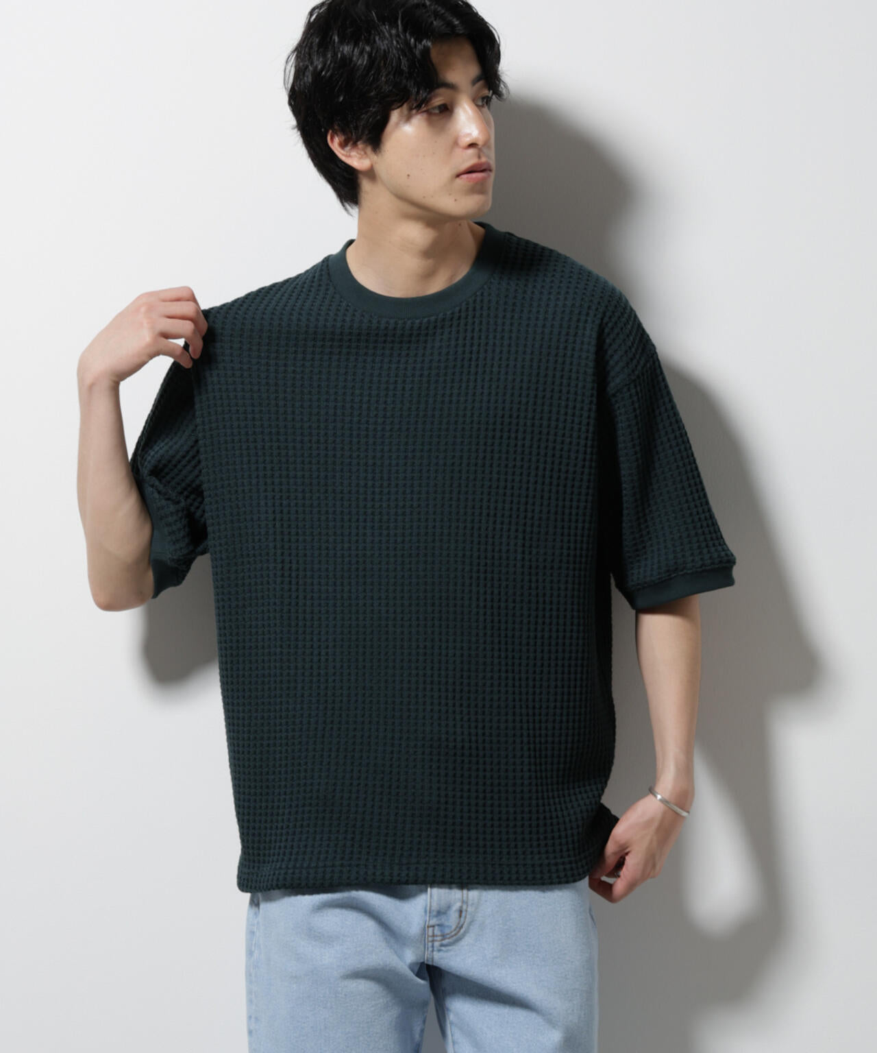 オニワッフルビッグTシャツ 五分袖 6725124216