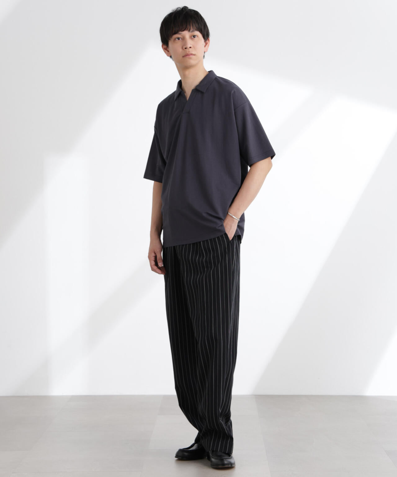 レーヨンナイロンポンチスキッパーシャツ 半袖 6725124217
