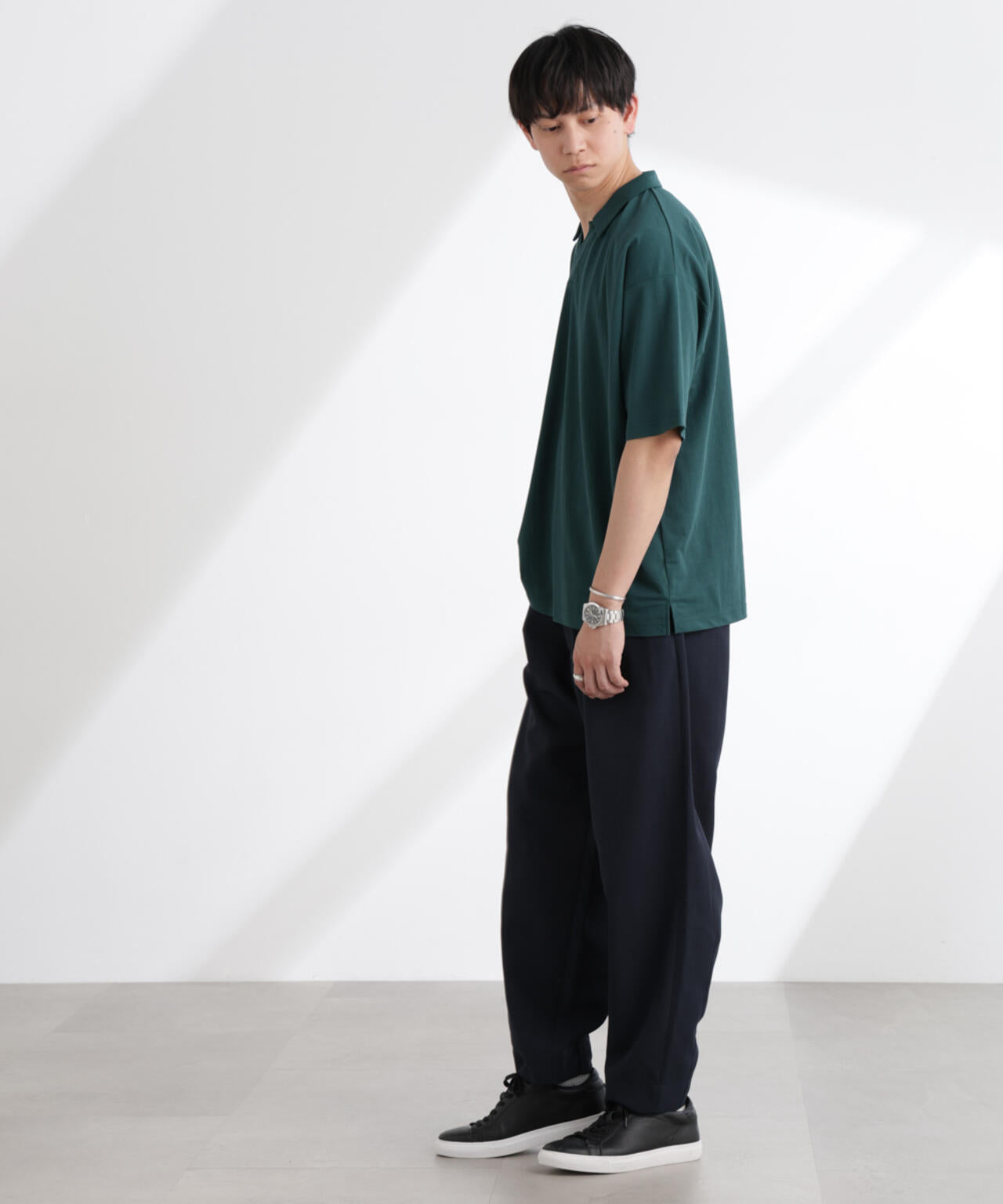 レーヨンナイロンポンチスキッパーシャツ 半袖 6725124217