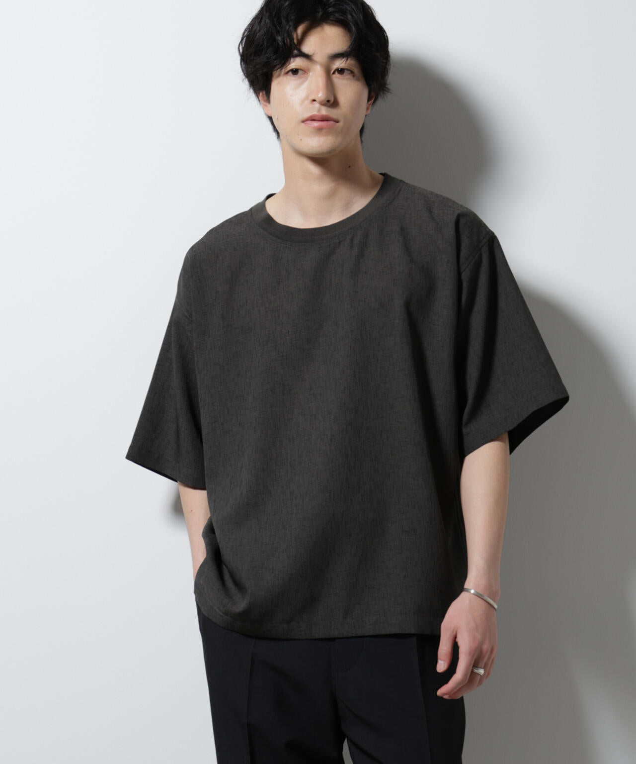 テックリネン布帛Tシャツ 半袖 6725124222