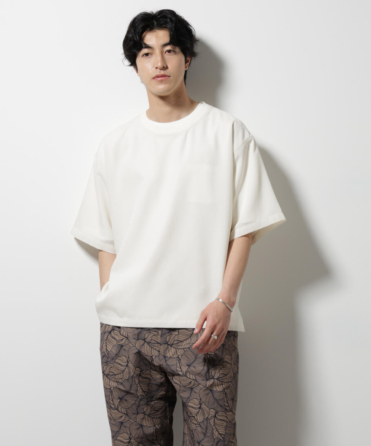 テックリネン布帛Tシャツ 半袖 6725124222