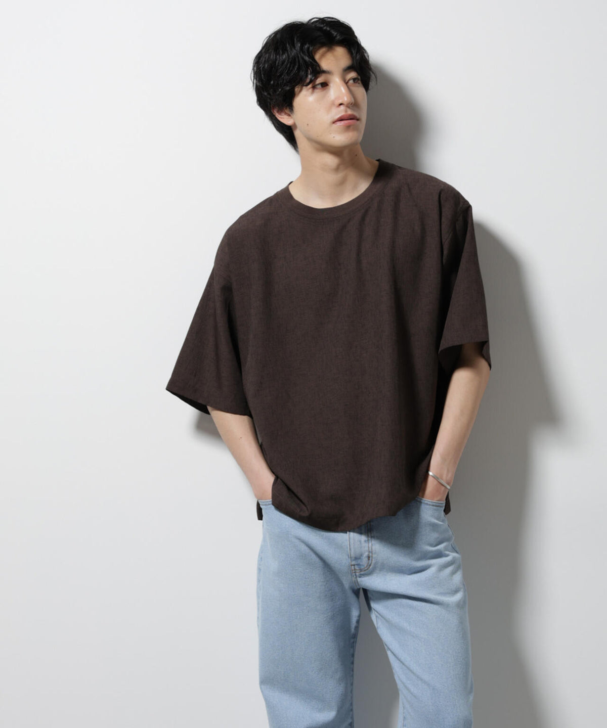 テックリネン布帛Tシャツ 半袖 6725124222