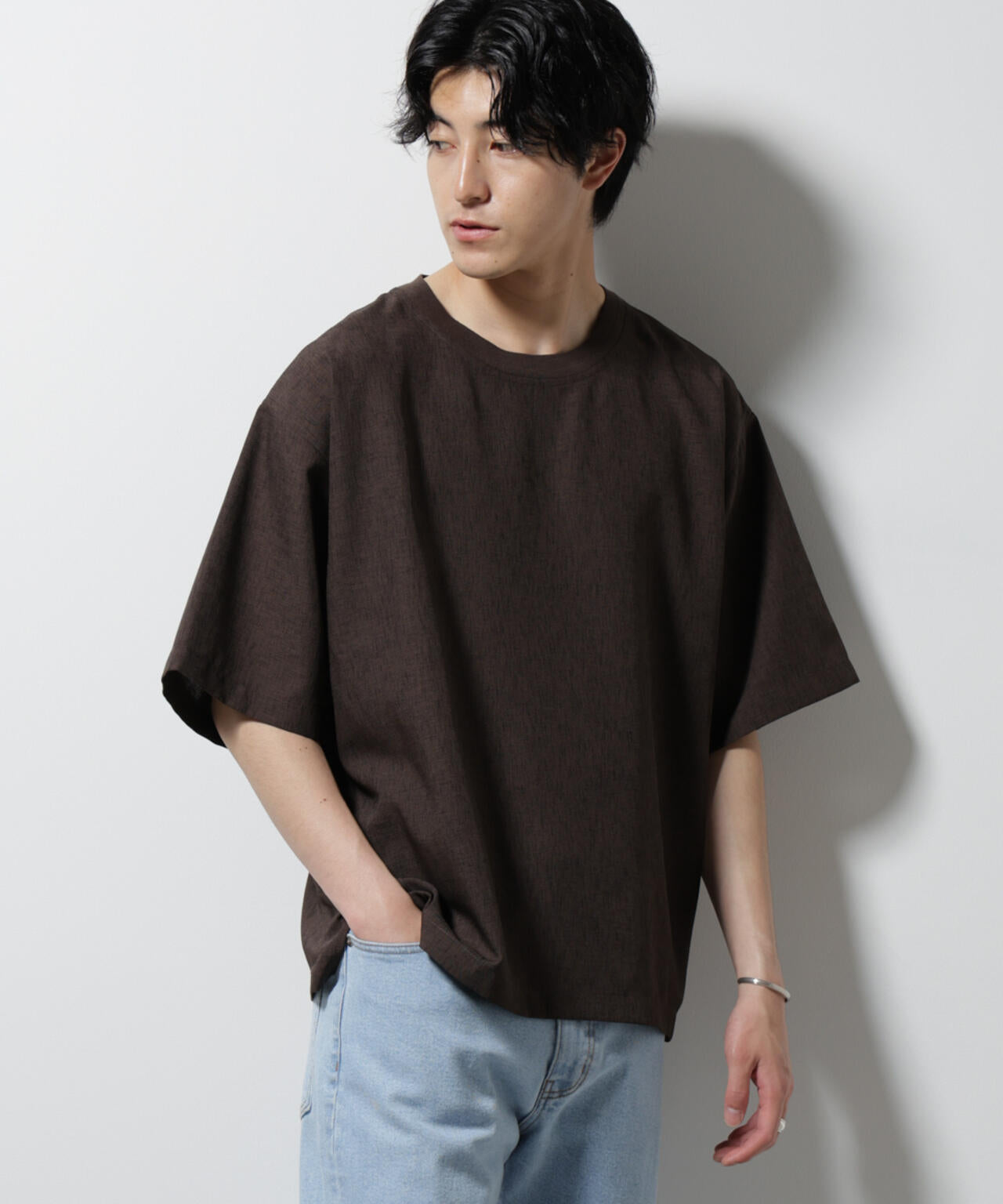 テックリネン布帛Tシャツ 半袖 6725124222
