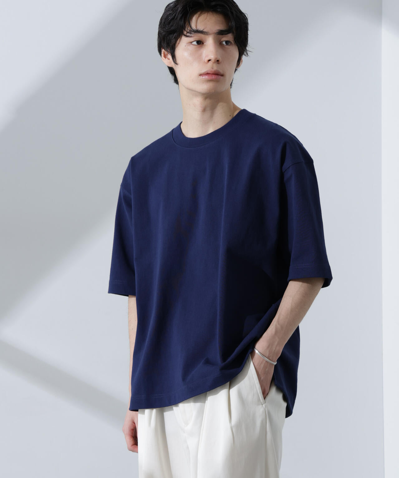 AMBIDEX Store ○○かのこ編みニット×スウェットポロシャツ(F