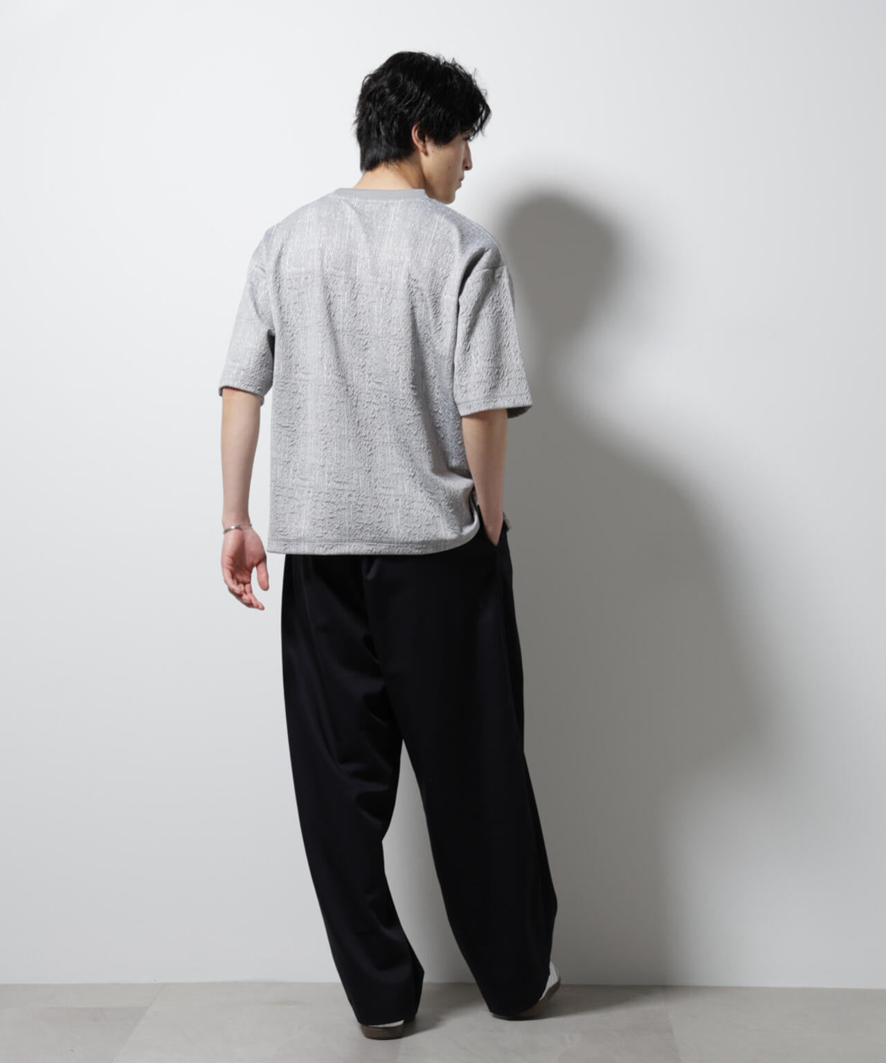 パターンジャガードワイドTシャツ 6725124229