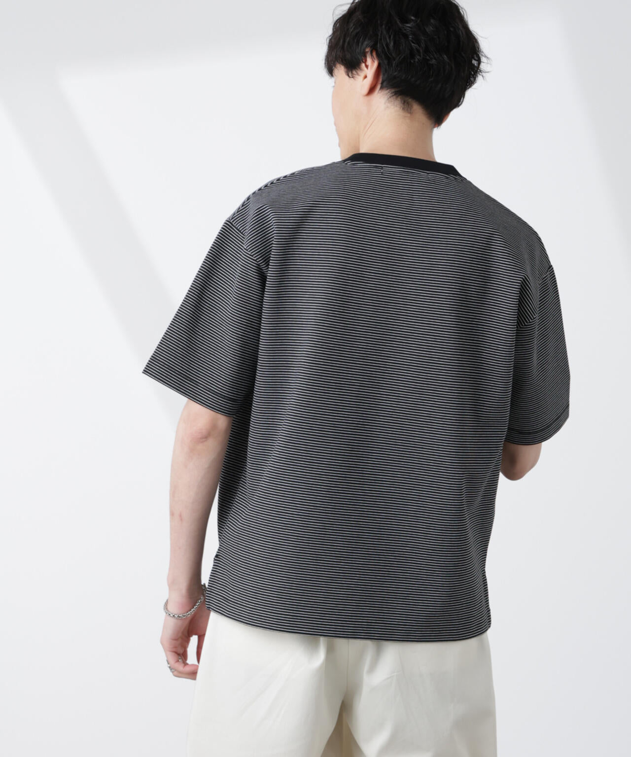 ワイドシルエットボーダーTシャツ 6725124232