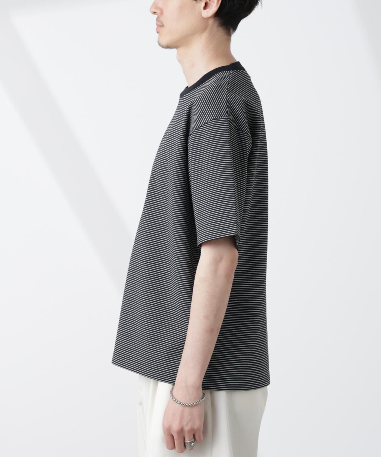 ワイドシルエットボーダーTシャツ 6725124232