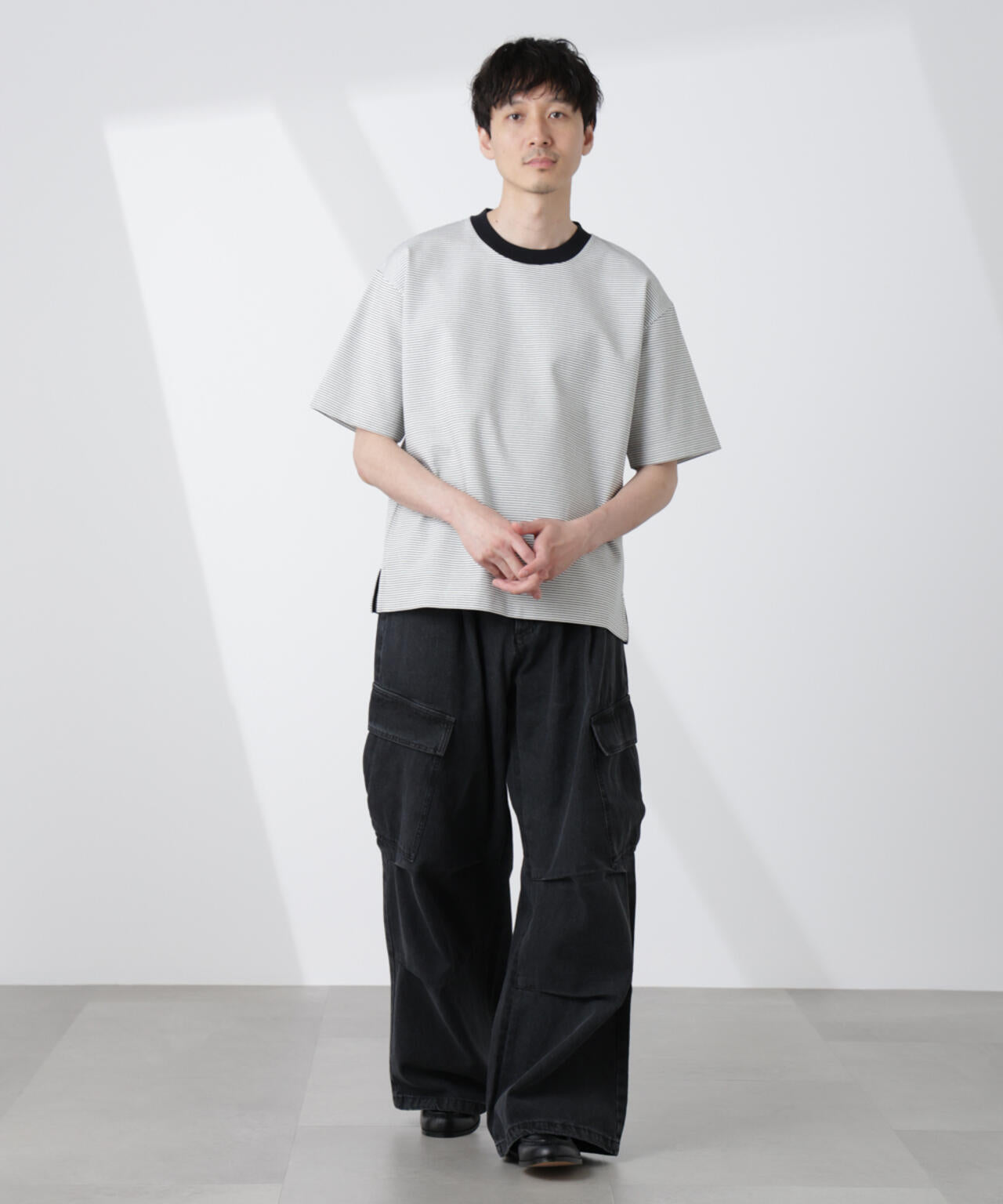 ワイドシルエットボーダーTシャツ 6725124232