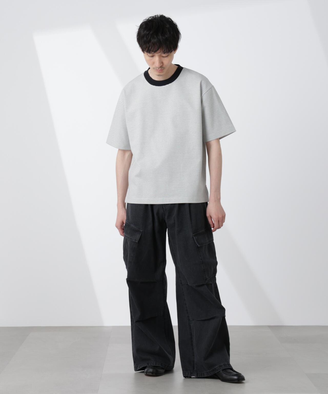 ワイドシルエットボーダーTシャツ 6725124232