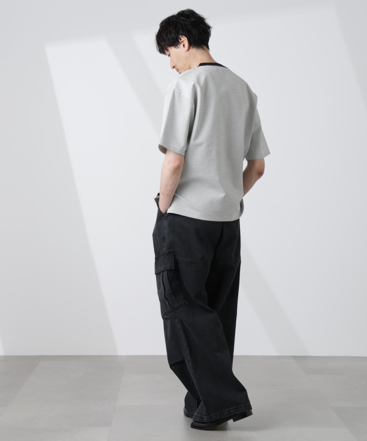 ワイドシルエットボーダーTシャツ 6725124232