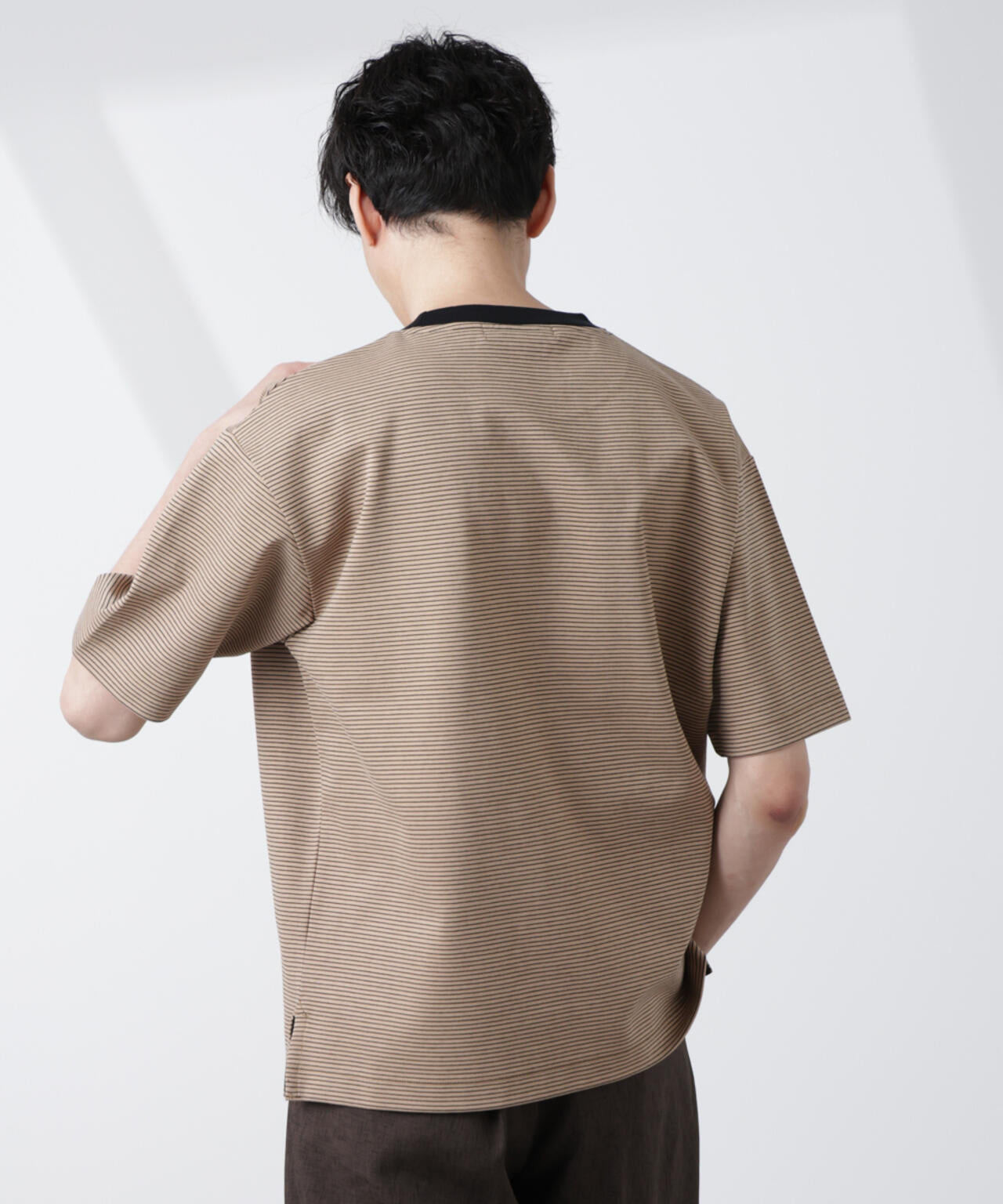 ワイドシルエットボーダーTシャツ 6725124232