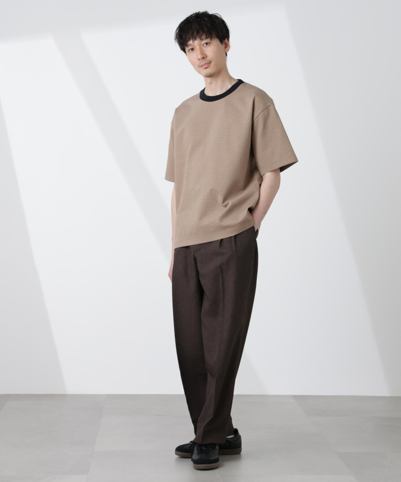 ワイドシルエットボーダーTシャツ 6725124232