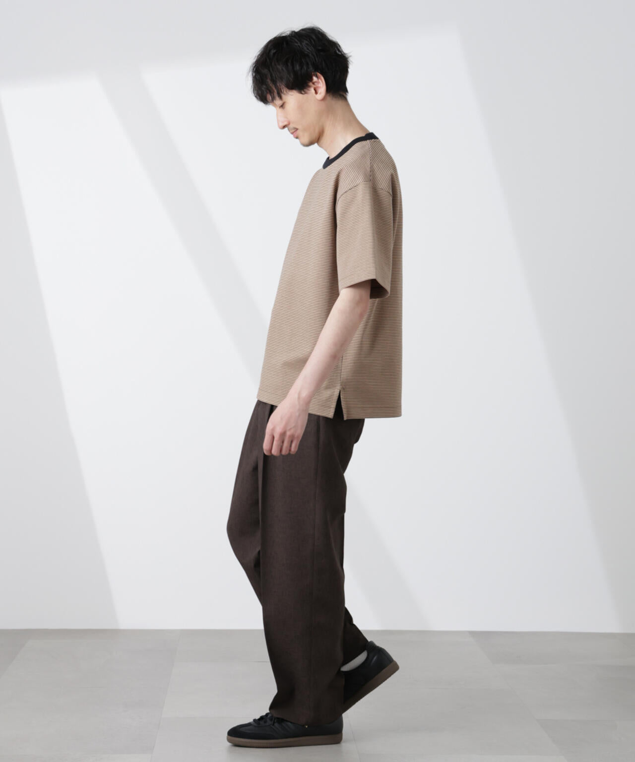 ワイドシルエットボーダーTシャツ 6725124232