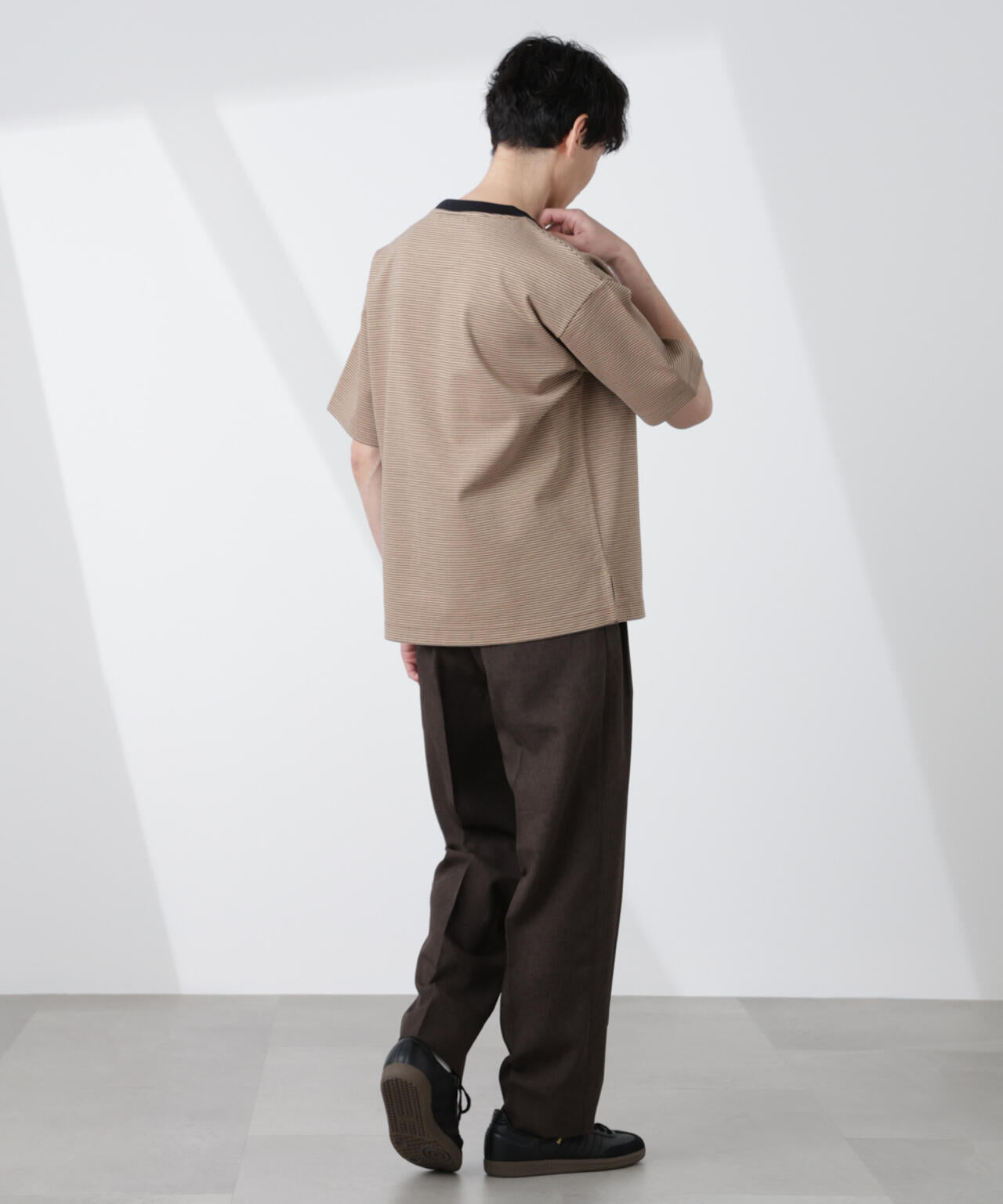 ワイドシルエットボーダーTシャツ 6725124232