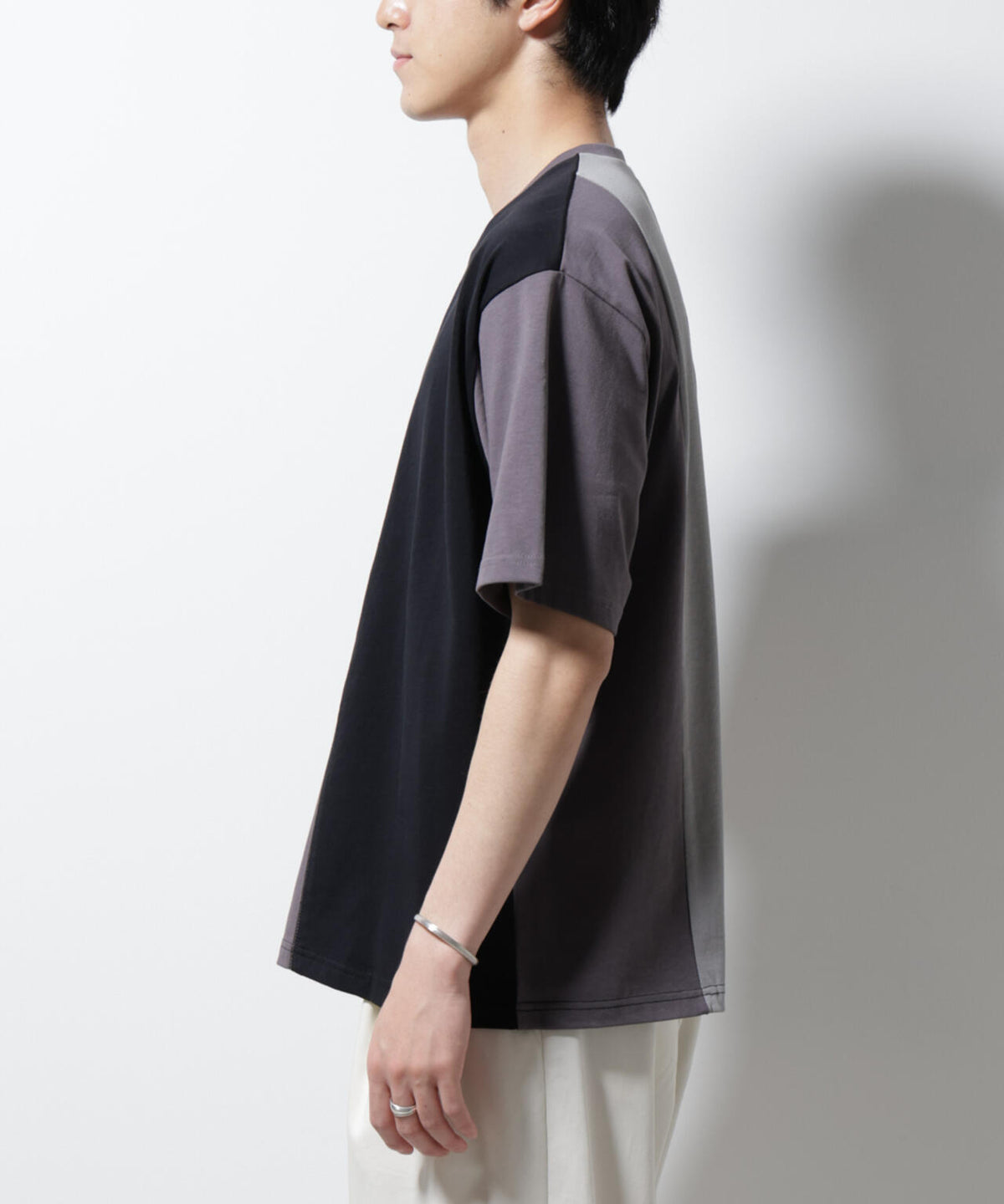 デザイン切替クルーネックTシャツ 半袖 6725124233