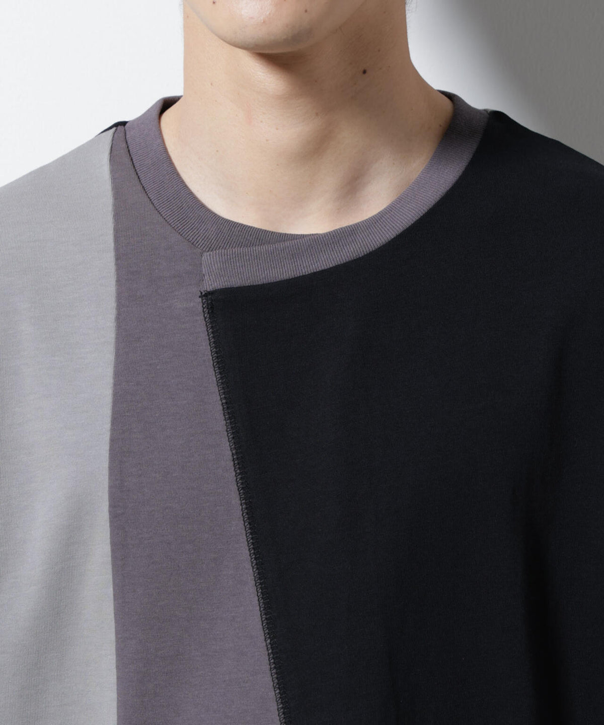 デザイン切替クルーネックTシャツ 半袖 6725124233