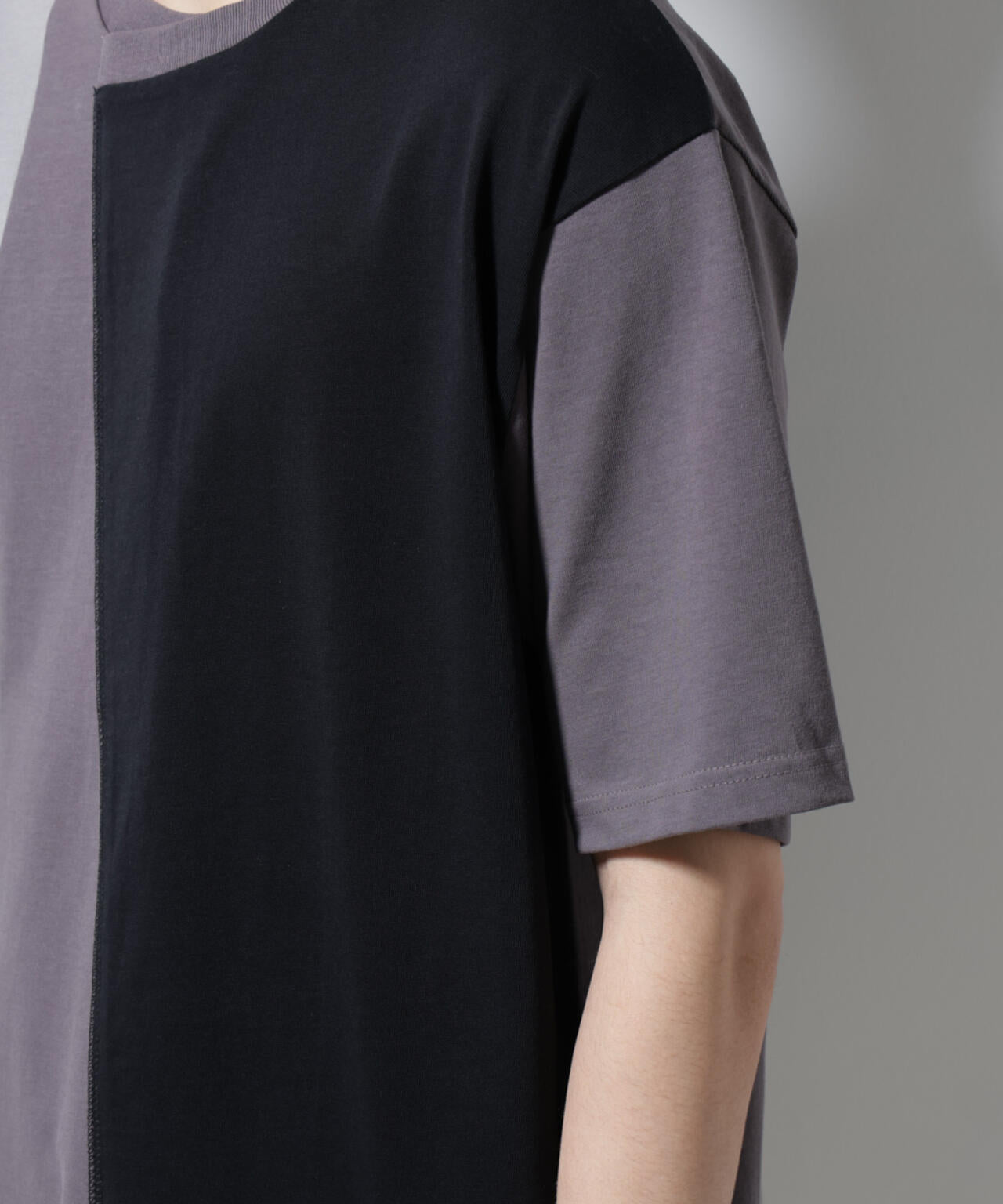 デザイン切替クルーネックTシャツ 半袖 6725124233