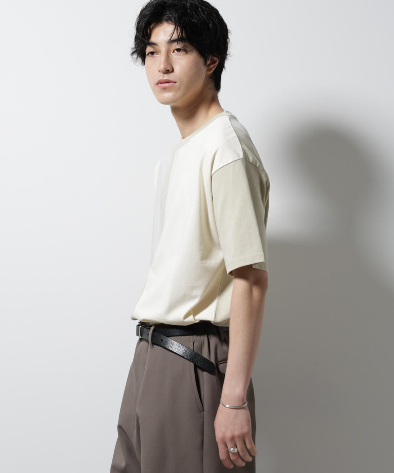 デザイン切替クルーネックTシャツ 半袖 6725124233