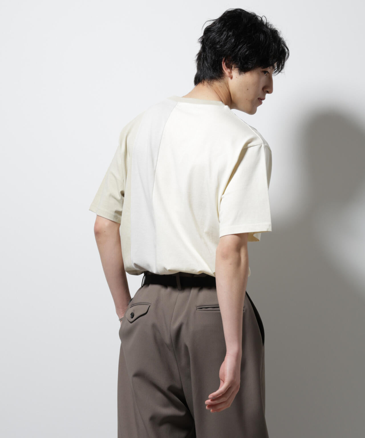 デザイン切替クルーネックTシャツ 半袖 6725124233