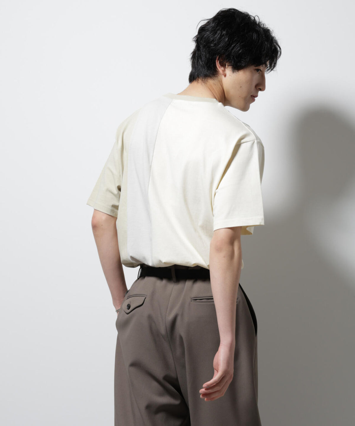 デザイン切替クルーネックTシャツ 半袖 6725124233
