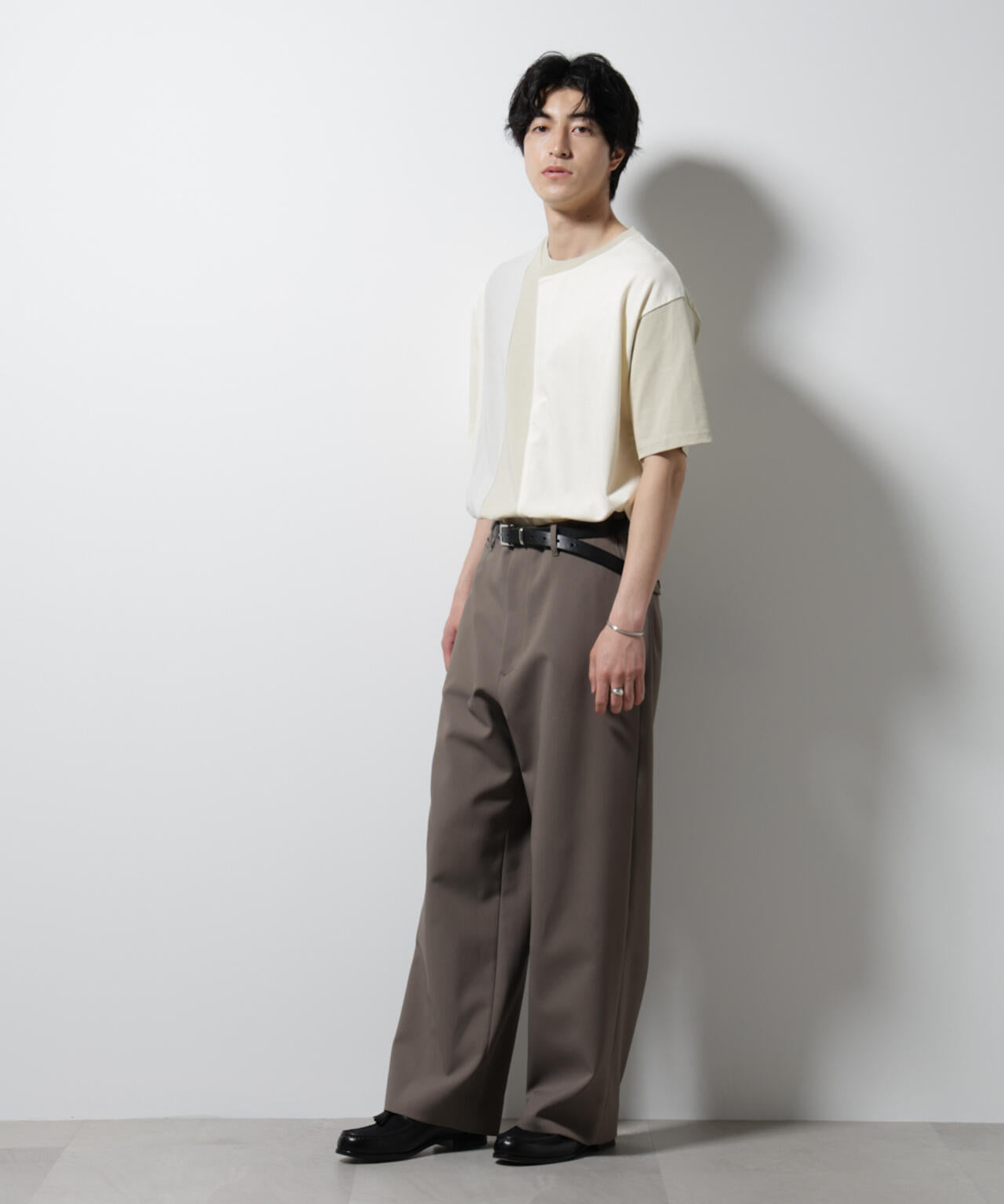デザイン切替クルーネックTシャツ 半袖 6725124233