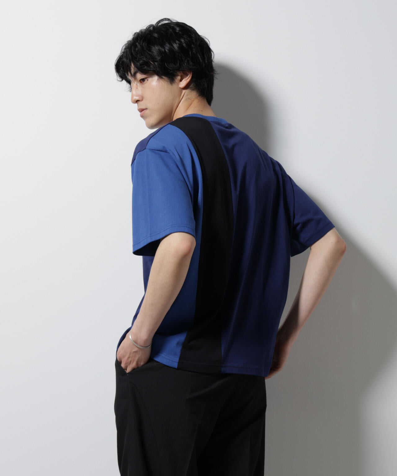 デザイン切替クルーネックTシャツ 半袖 6725124233